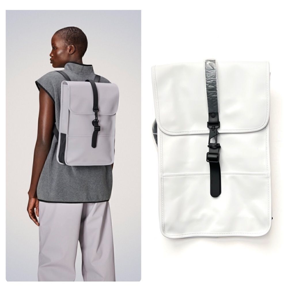 NWT Rains Waterproof Backpack Mini M3 in Ash